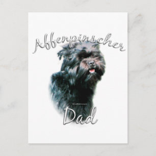Affenpinscher Dad 2 Postcard