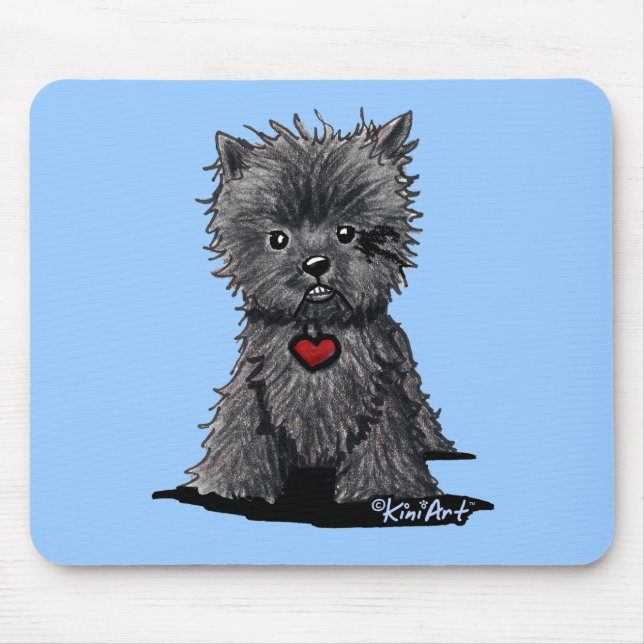 Affenpinscher Dog Art Mousepad (Front)