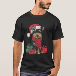 Affenpinscher Dog Christmas Parties Holiday Santa  T-Shirt
