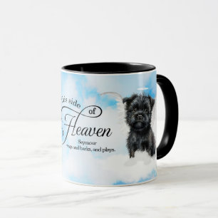 Affenpinscher Dog in Heaven Personalised Memorial Mug