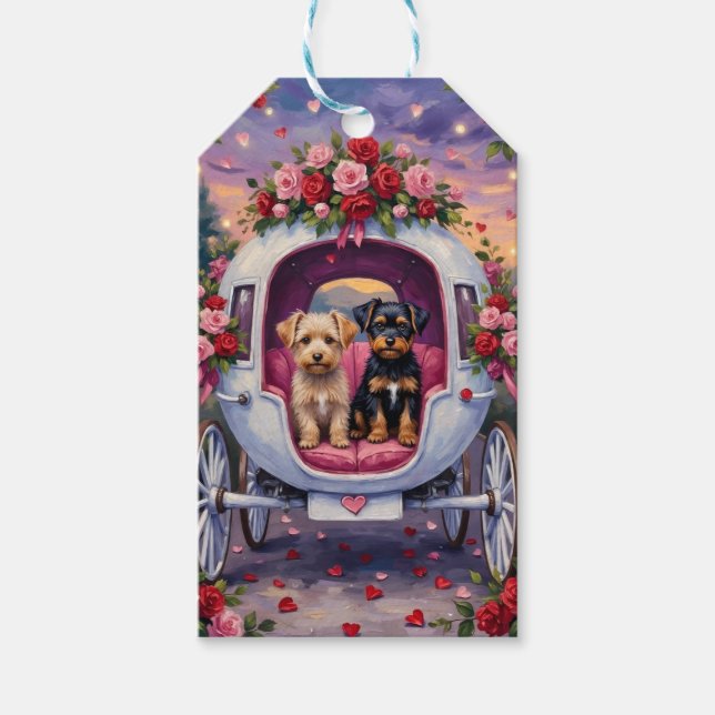 Affenpinscher Dog Valentine's Day Gift Tags (Front)