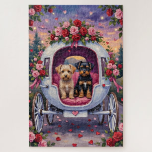 Affenpinscher Dog Valentine's Day Jigsaw Puzzle