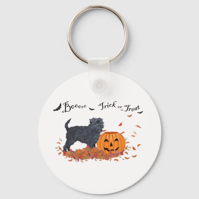 Affenpinscher Halloween Key Ring (Front)