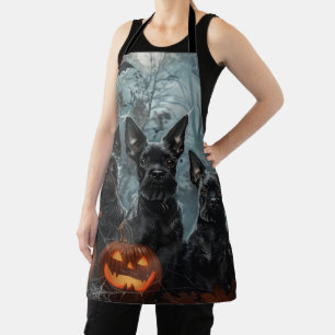 Affenpinscher Halloween Night Doggy Delight Apron