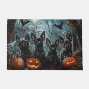 Affenpinscher Halloween Night Doggy Delight Doormat