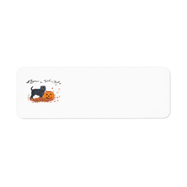 Affenpinscher Halloween Return Address Labels (Front)