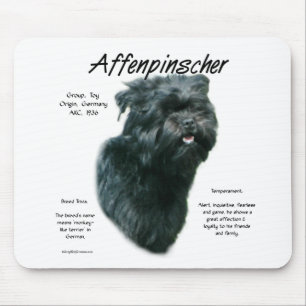 Affenpinscher History Design Mouse Pad