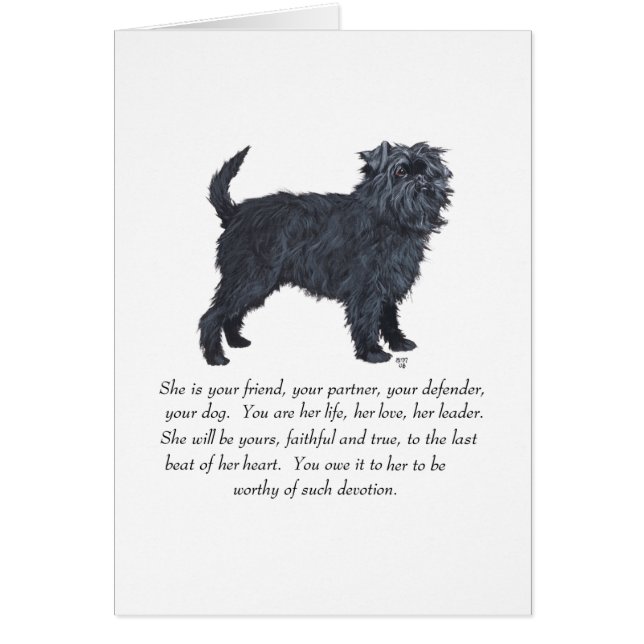 Affenpinscher Keepsake (Front)
