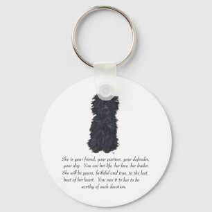 Affenpinscher Keepsake Key Ring