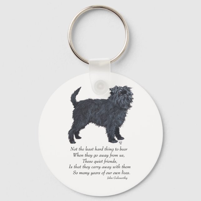 Affenpinscher Keepsake Key Ring (Front)