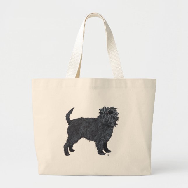 Affenpinscher Large Tote Bag (Front)