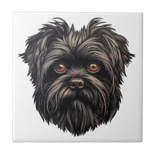 Affenpinscher Monkey Dog Affens Terrier Ceramic Tile