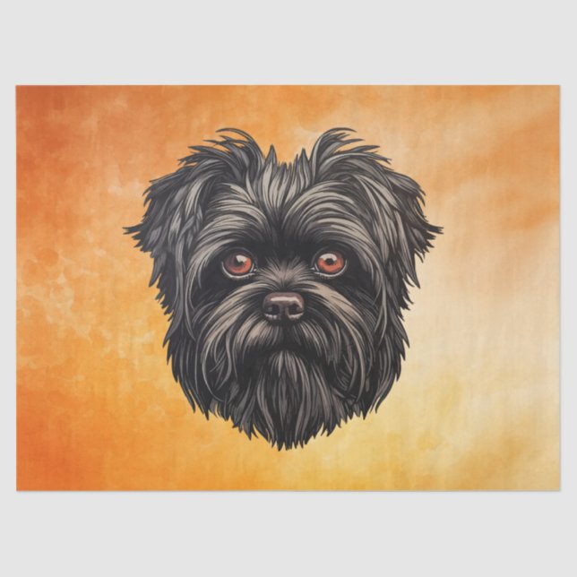 Affenpinscher Monkey Dog Affens Terrier Tissue Paper (Front)