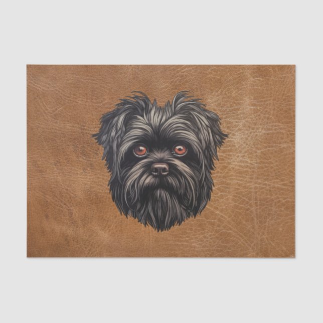 Affenpinscher Monkey Dog Affens Terrier Tissue Paper (Front)