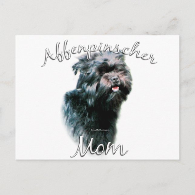 Affenpinscher Mum 2 Postcard (Front)