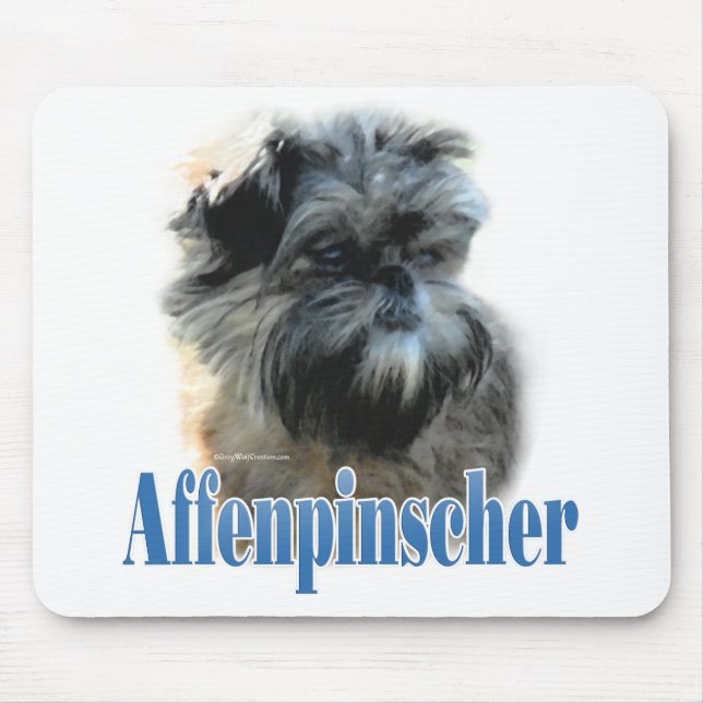 Affenpinscher Name Mouse Pad (Front)