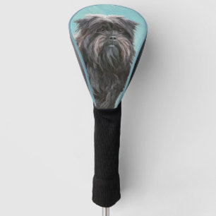 Affenpinscher Painting - Cute Original Dog Art Golf Head Cover
