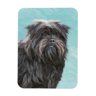 Affenpinscher Painting - Cute Original Dog Art Magnet