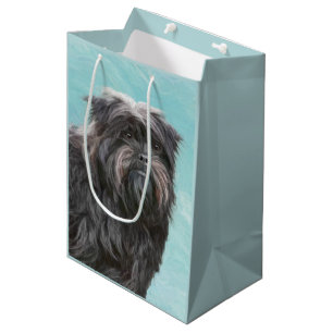 Affenpinscher Painting - Cute Original Dog Art Medium Gift Bag