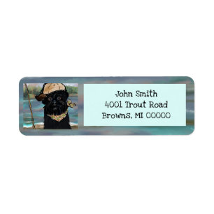 Affenpinscher Return Address Label