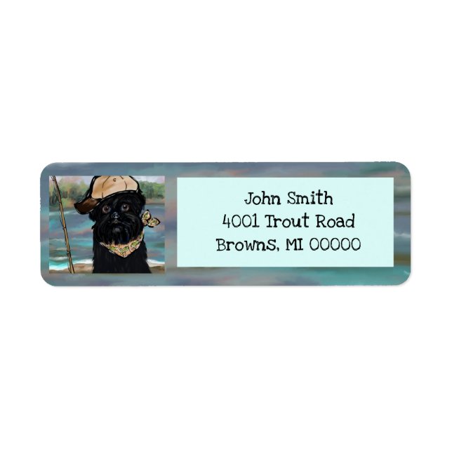 Affenpinscher Return Address Label (Front)