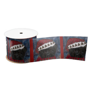 Affenpinscher  satin ribbon