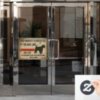 Affenpinscher Silhouette Funny Guard Dog Warning S