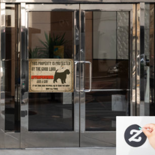 Affenpinscher Silhouette Funny Guard Dog Warning S