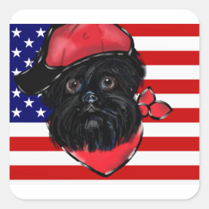 Affenpinscher Square Sticker