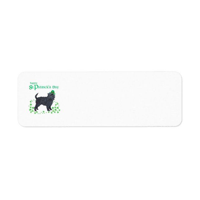 Affenpinscher St Patricks Day Address Labels (Front)