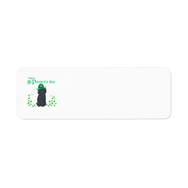 Affenpinscher St Patricks Day Address Labels (Front)