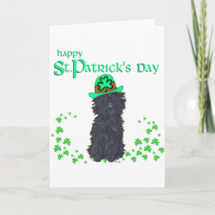 Affenpinscher St Patricks Day Card