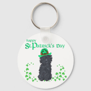 Affenpinscher St Patricks Day Key Ring