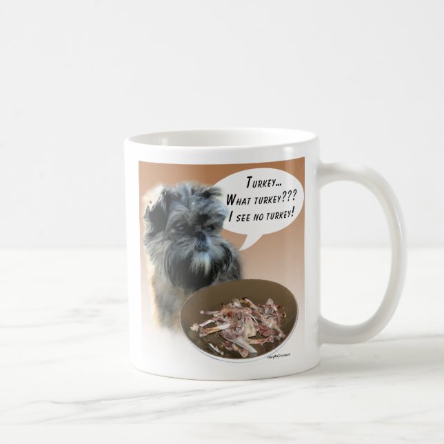 Affenpinscher Turkey Coffee Mug (Right)