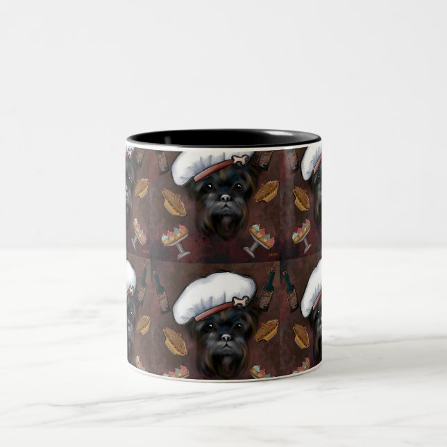 AFFENPINSCHER Two-Tone COFFEE MUG (Center)