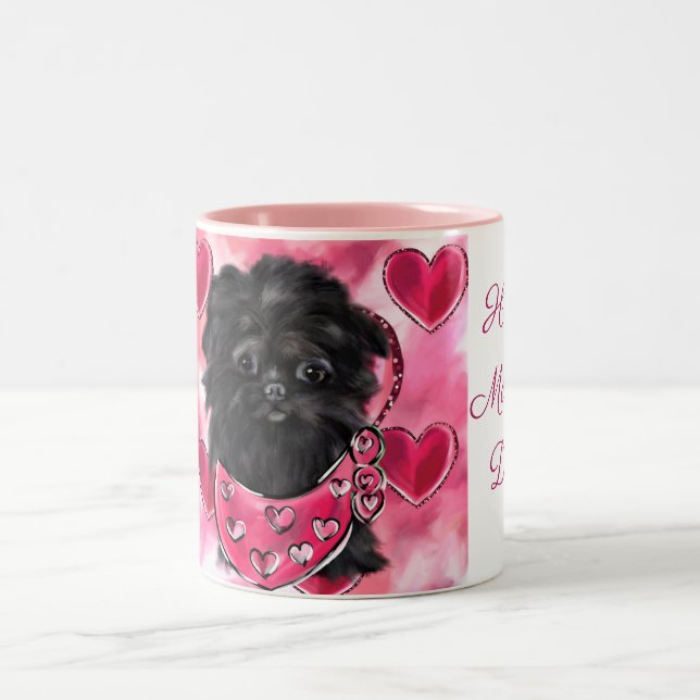 Affenpinscher   Two-Tone coffee mug (Center)