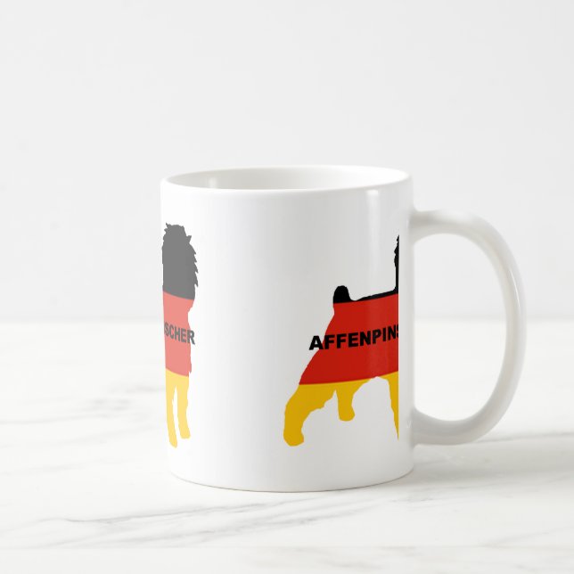 affenspinscher flag silo name coffee mug (Right)