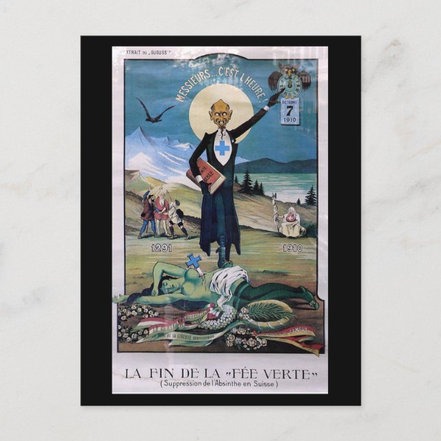 Affiche Absinthe Postcard (Front)