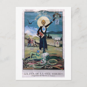 Affiche Absinthe Postcard