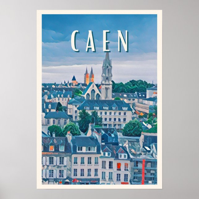 Affiche Caen Photo Vintage  Poster (Front)