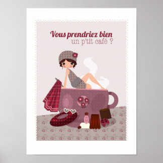 Affiche café pour votre cuisine poster