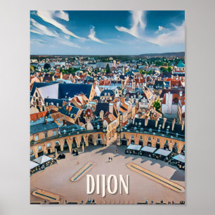 Affiche Dijon Photo Vintage  Poster
