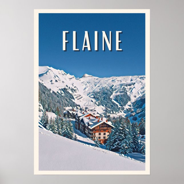 Affiche Flaine Station de ski Poster (Front)