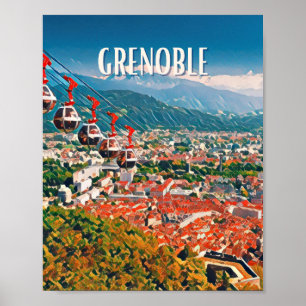 Affiche Grenoble Photo Vintage  Poster