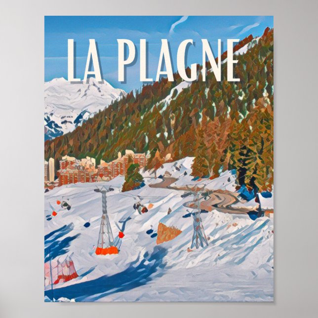 Affiche La Plagne Station de ski  Poster (Front)