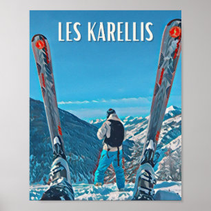 Affiche Les Karellis Station de ski  Poster
