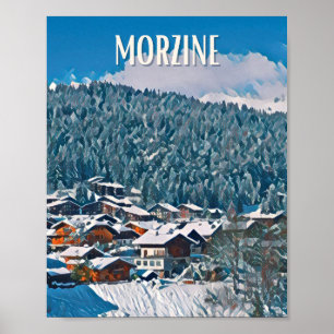 Affiche Morzine Station de ski  Poster