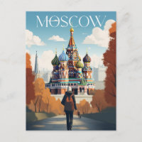 Affiche - Moscow - Russia -Saint Basil's Cathedral