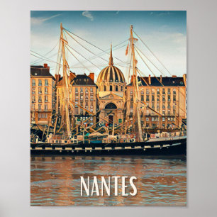 Affiche Nantes Photo Vintage  Poster