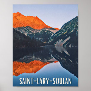 Affiche Saint-Lary-Soulan Station de ski Poster